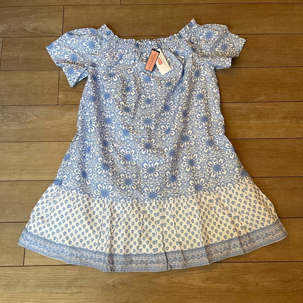 NWT Women’s L Vineyard Vines Off Shoulder Dress